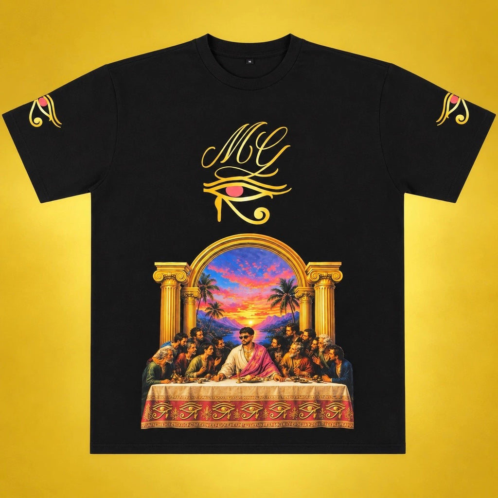 T-SHIRT BAD BUNNY ULTIMA CENA BLACK MARCANTUONO GARCIA